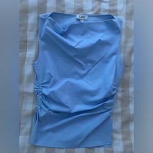 Ruched Blue Top from Cos